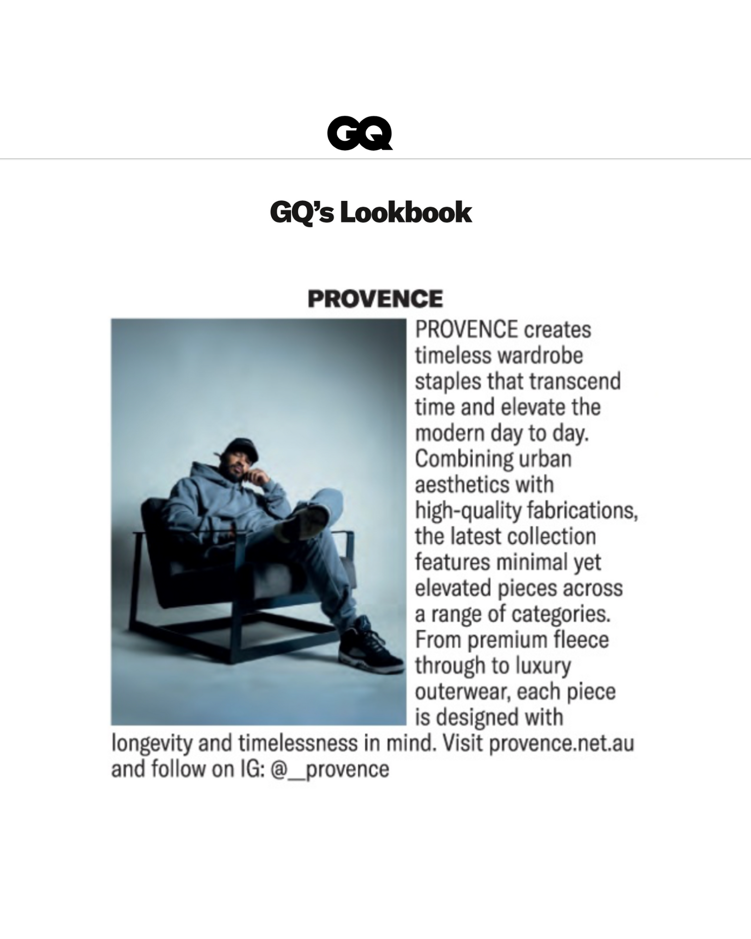 PROVENCE x GQ