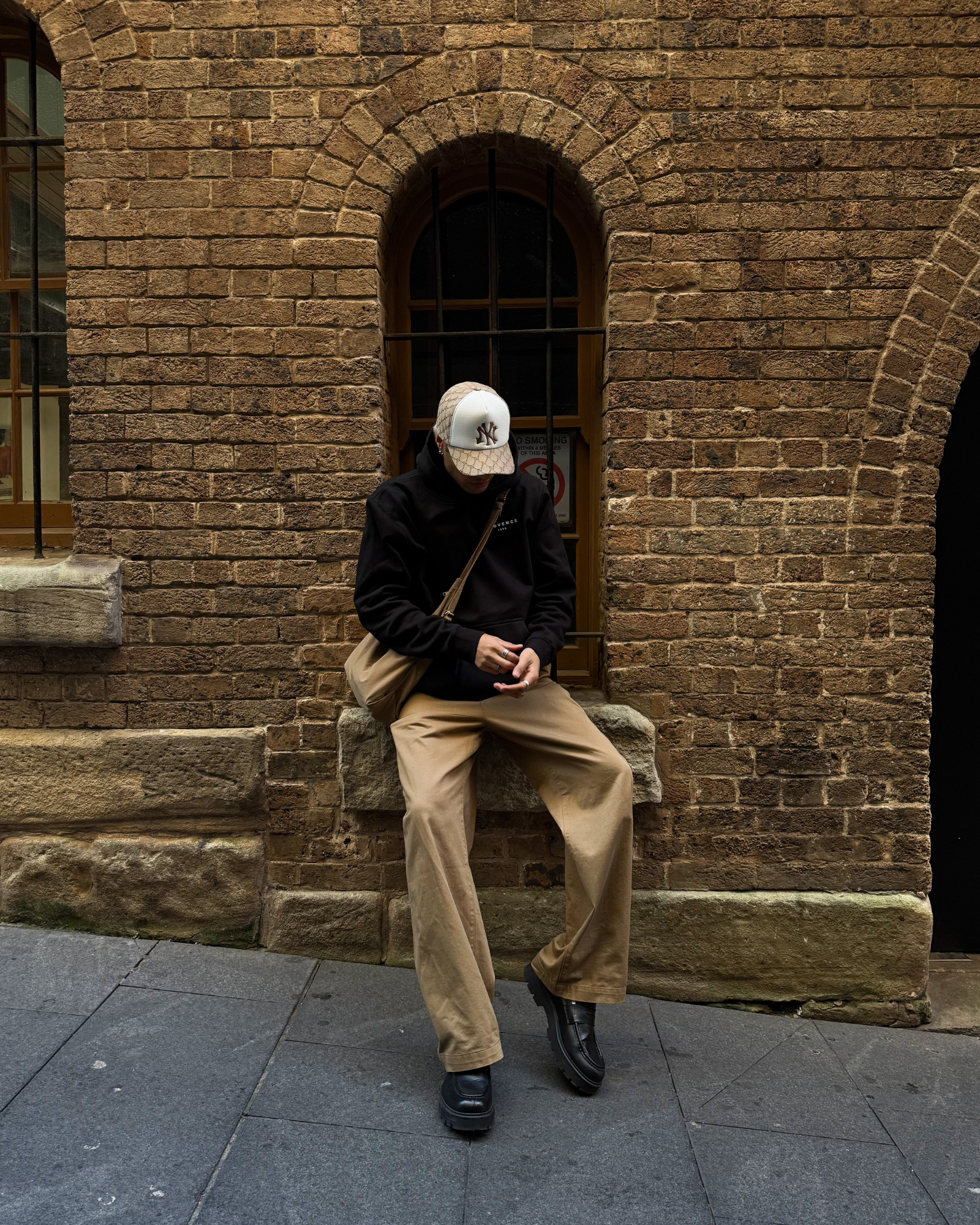 Mens Black 1958 Heavy Fleece Hoodie