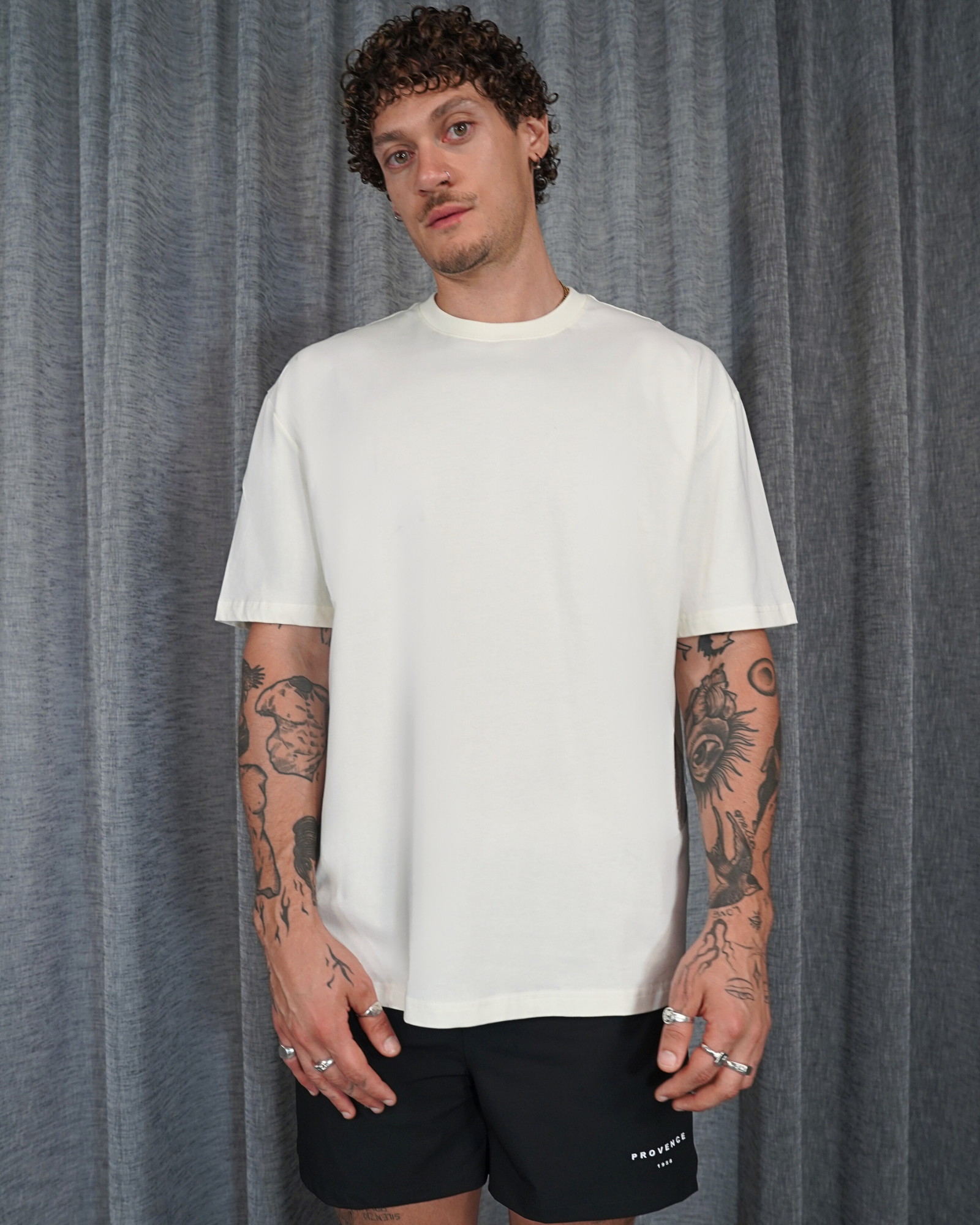 Two Pack Basic T-Shirt Beige/Off White