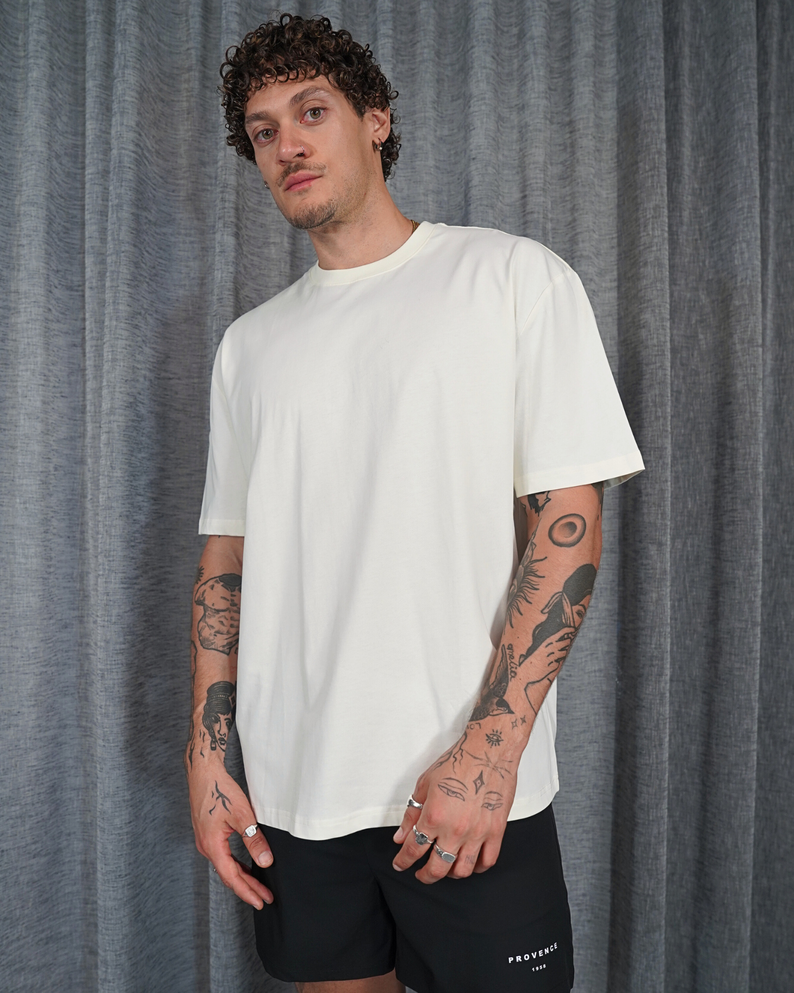 Mens Basic T-Shirt Off White