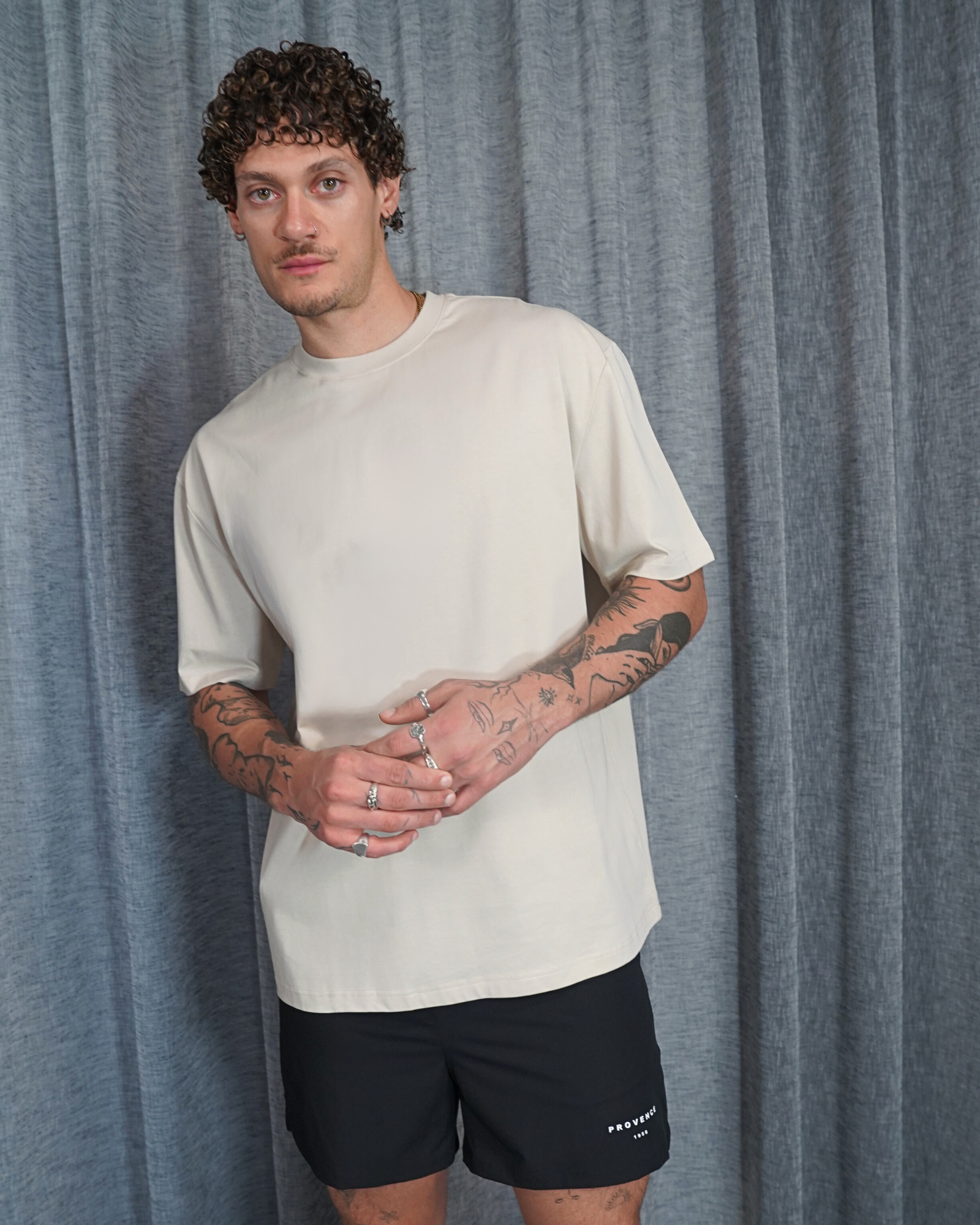 Two Pack Basic T-Shirt Beige/Off White