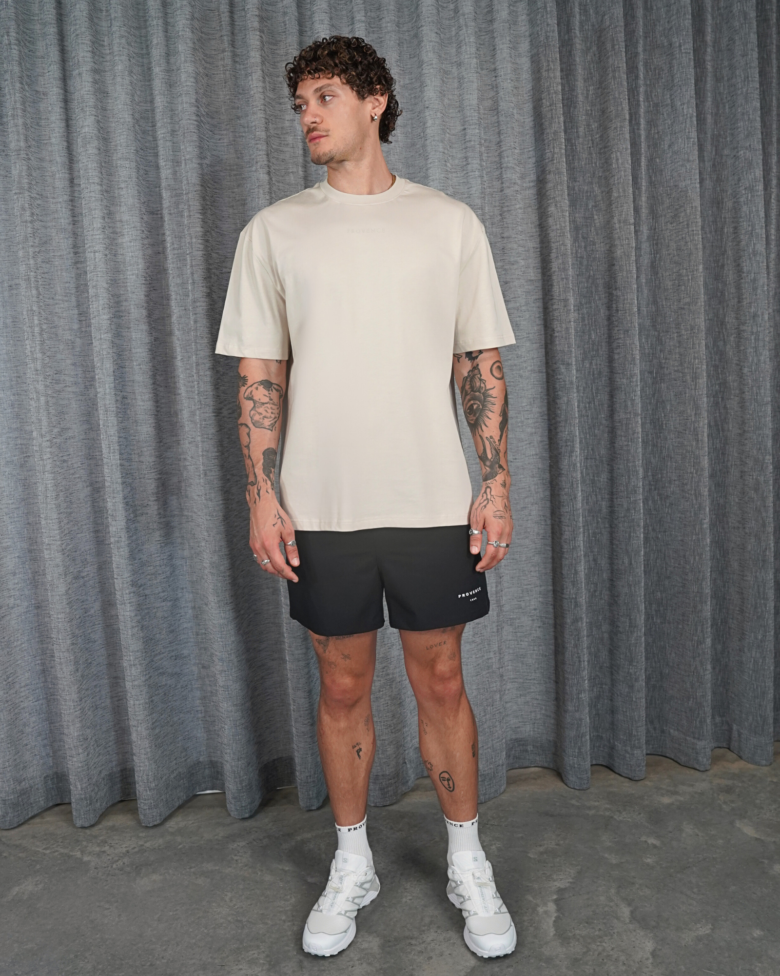 Mens Classic Logo T-Shirt Beige