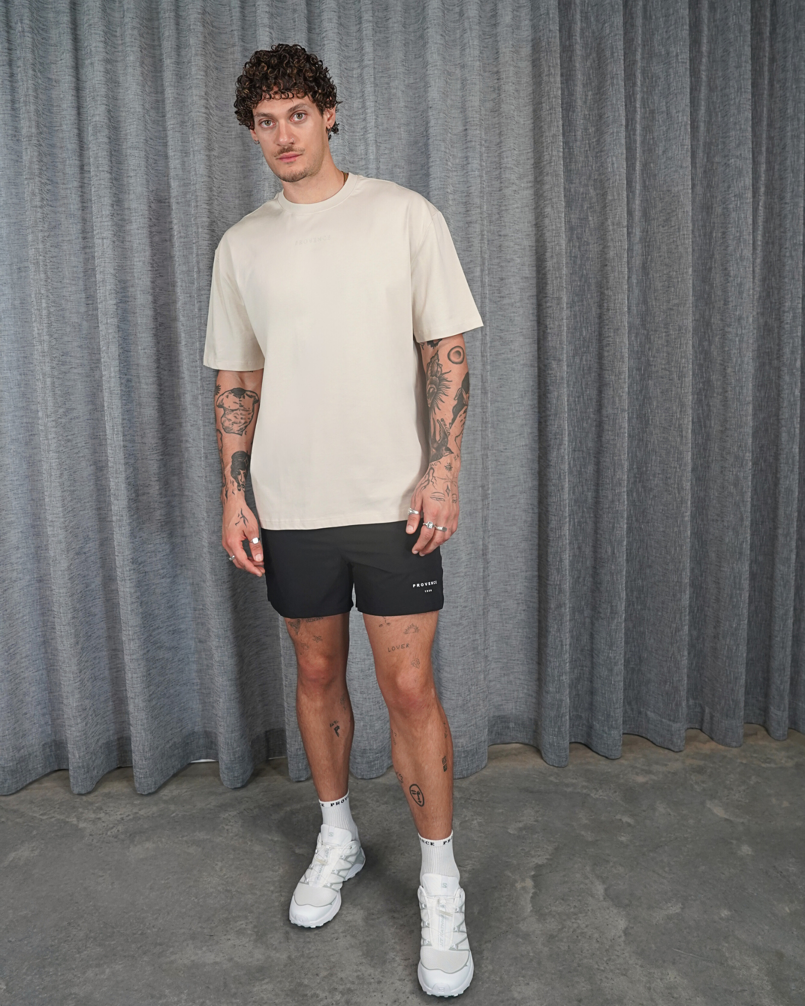 Mens Classic Logo T-Shirt Beige