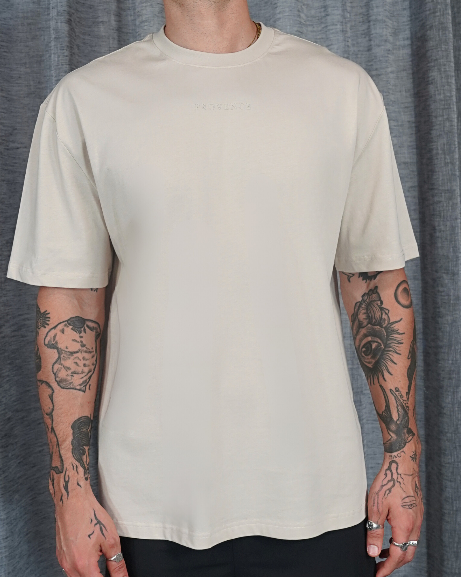 Mens Classic Logo T-Shirt Beige