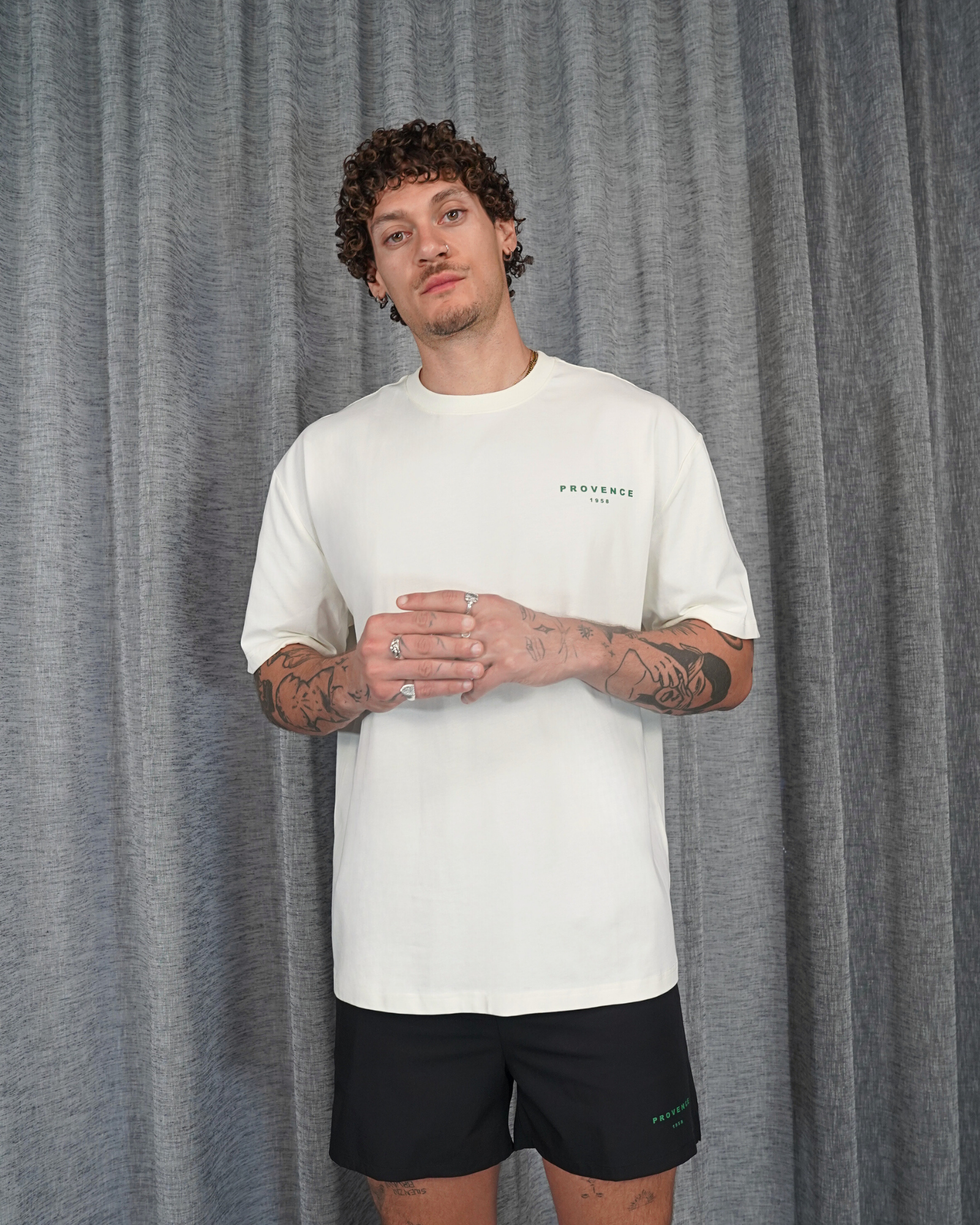 Mens 1958 Logo T-Shirt Off White