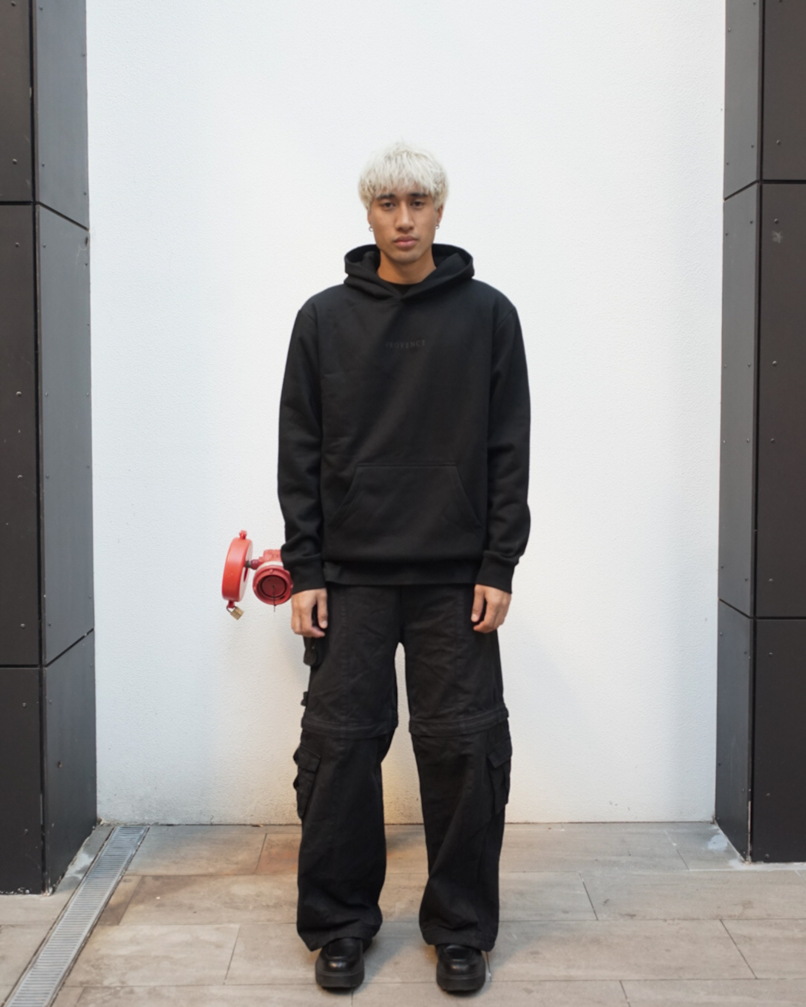 Mens Black Classic Heavy Fleece Hoodie