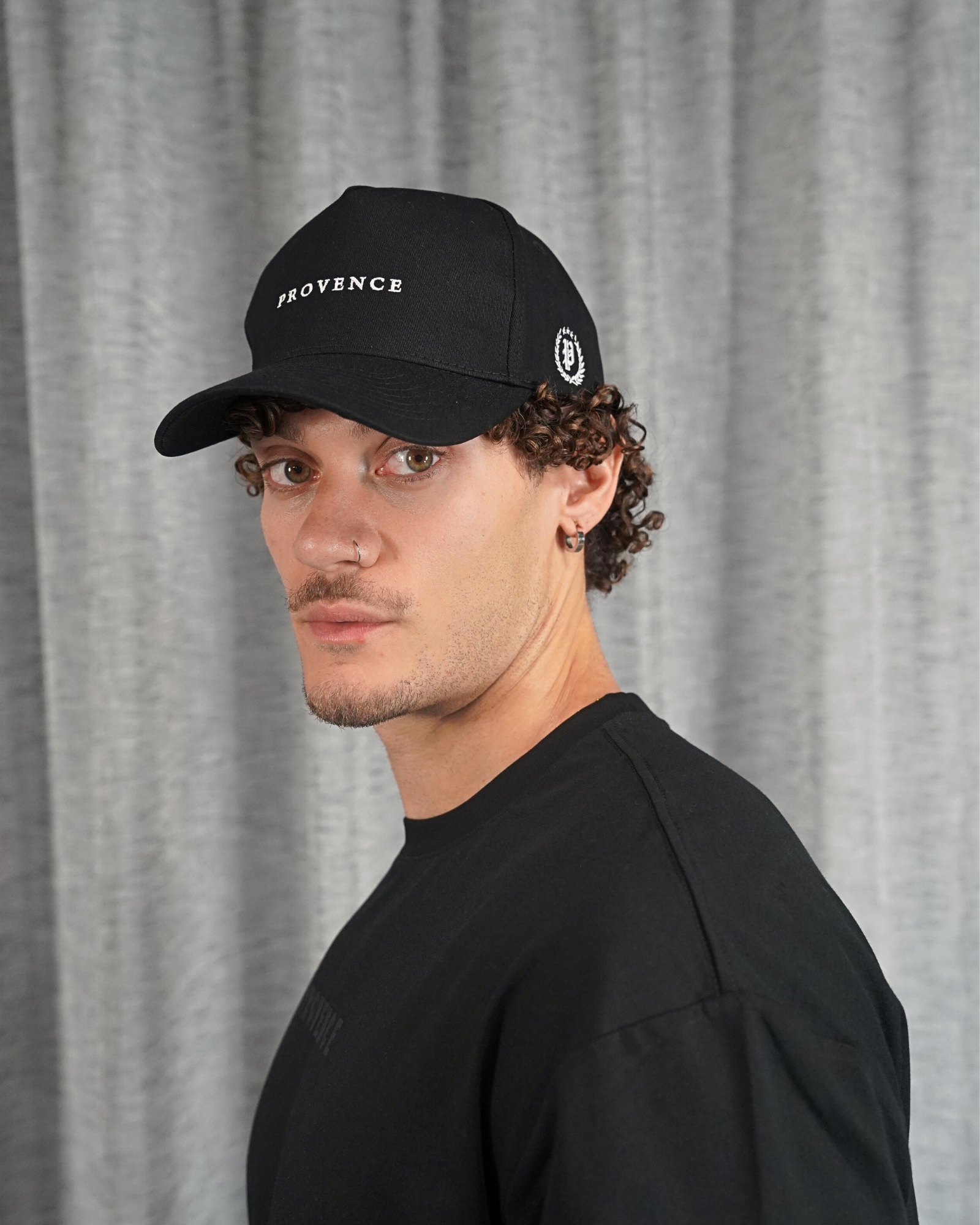 Mens Classic Provence Cap Black/White