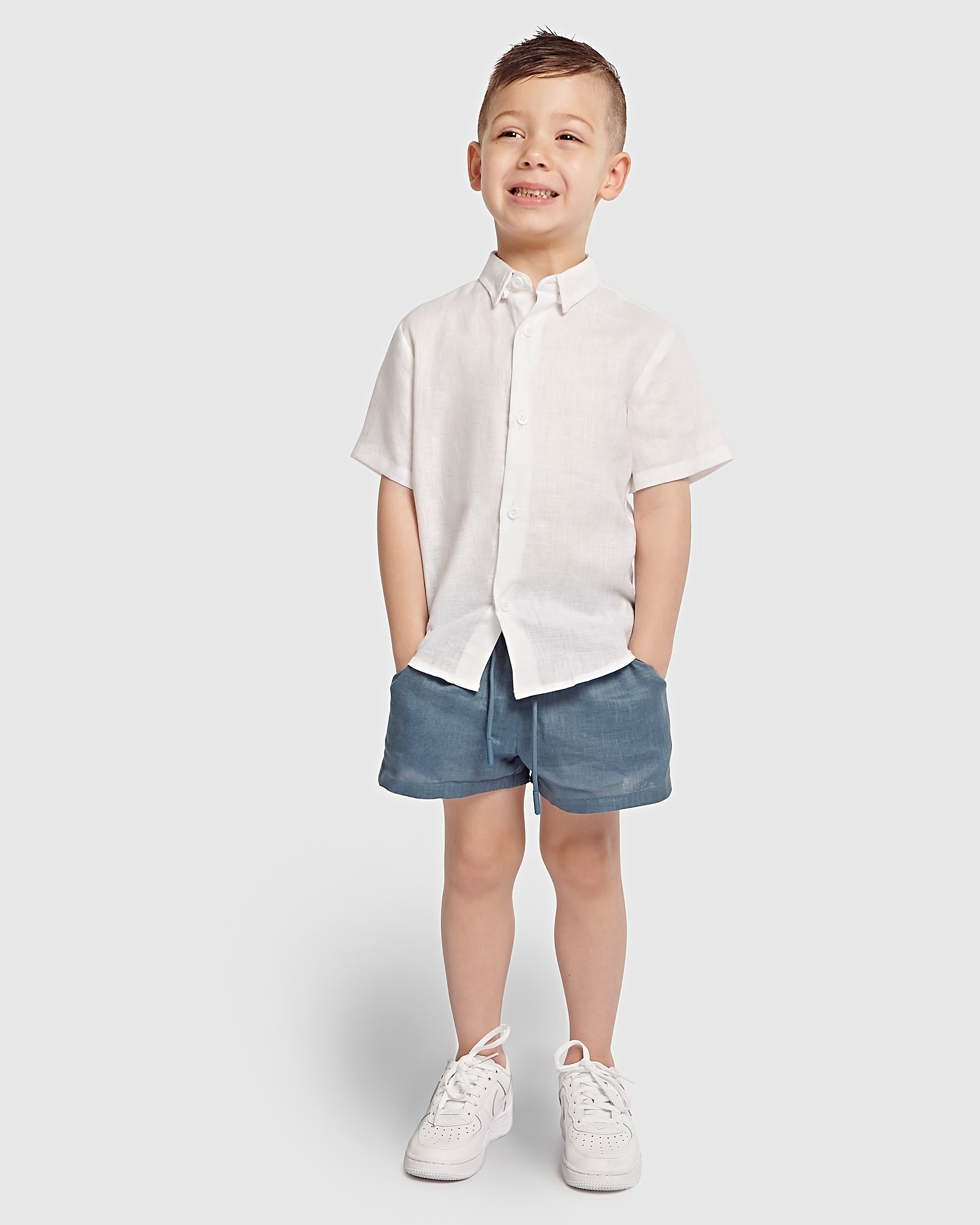 Kids Linen Shortsleeve Shirt
