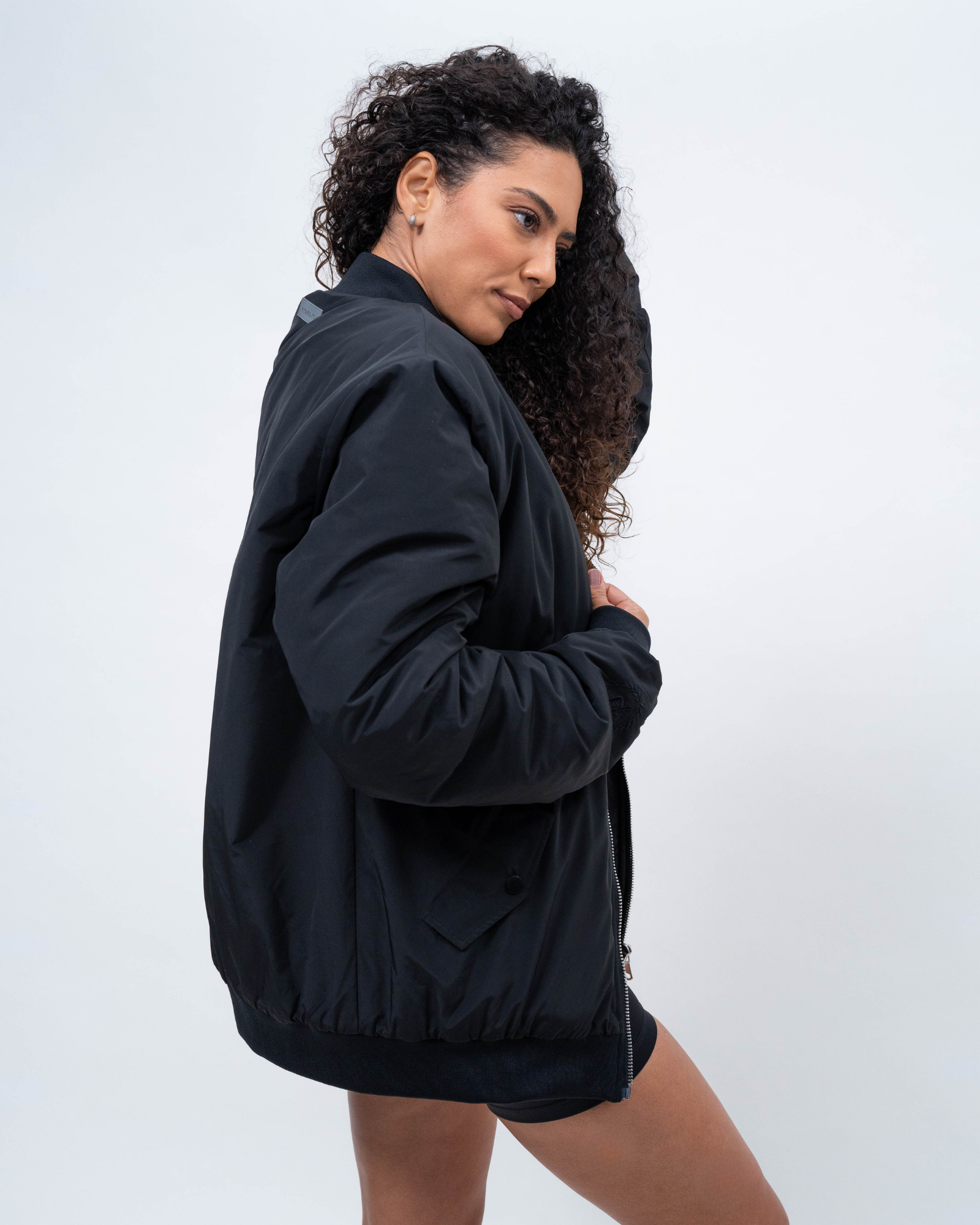 Ladies 2025 black bomber