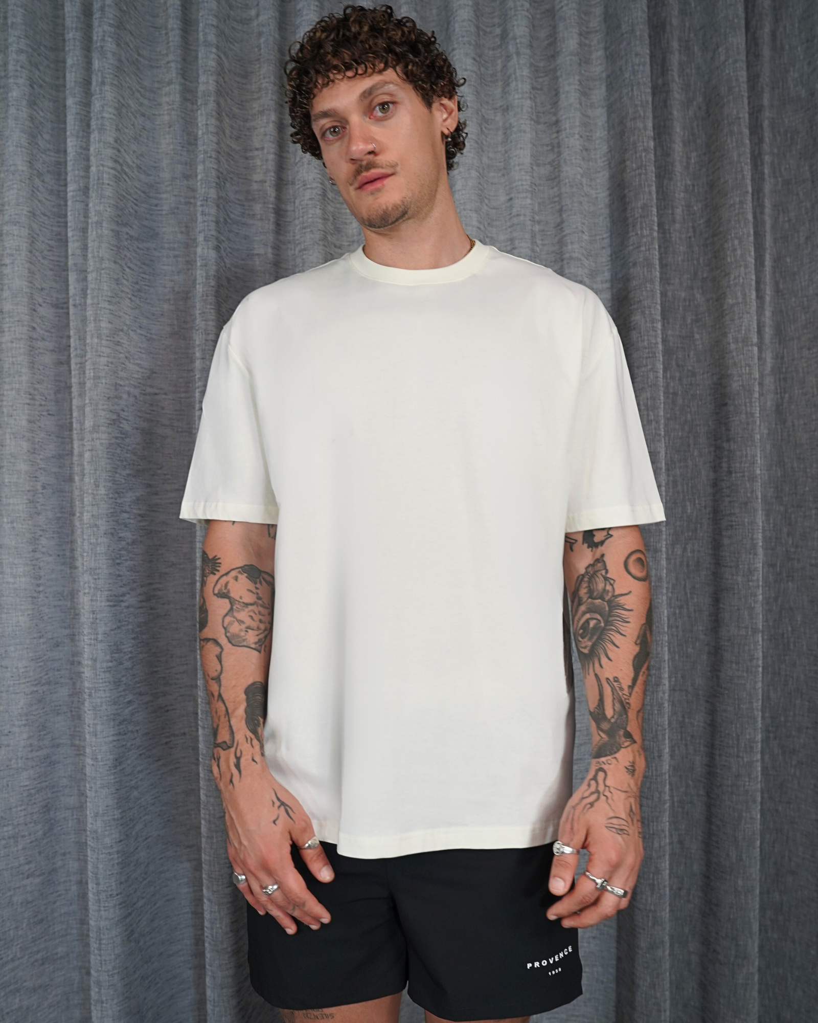 Mens Basic T-Shirt Off White