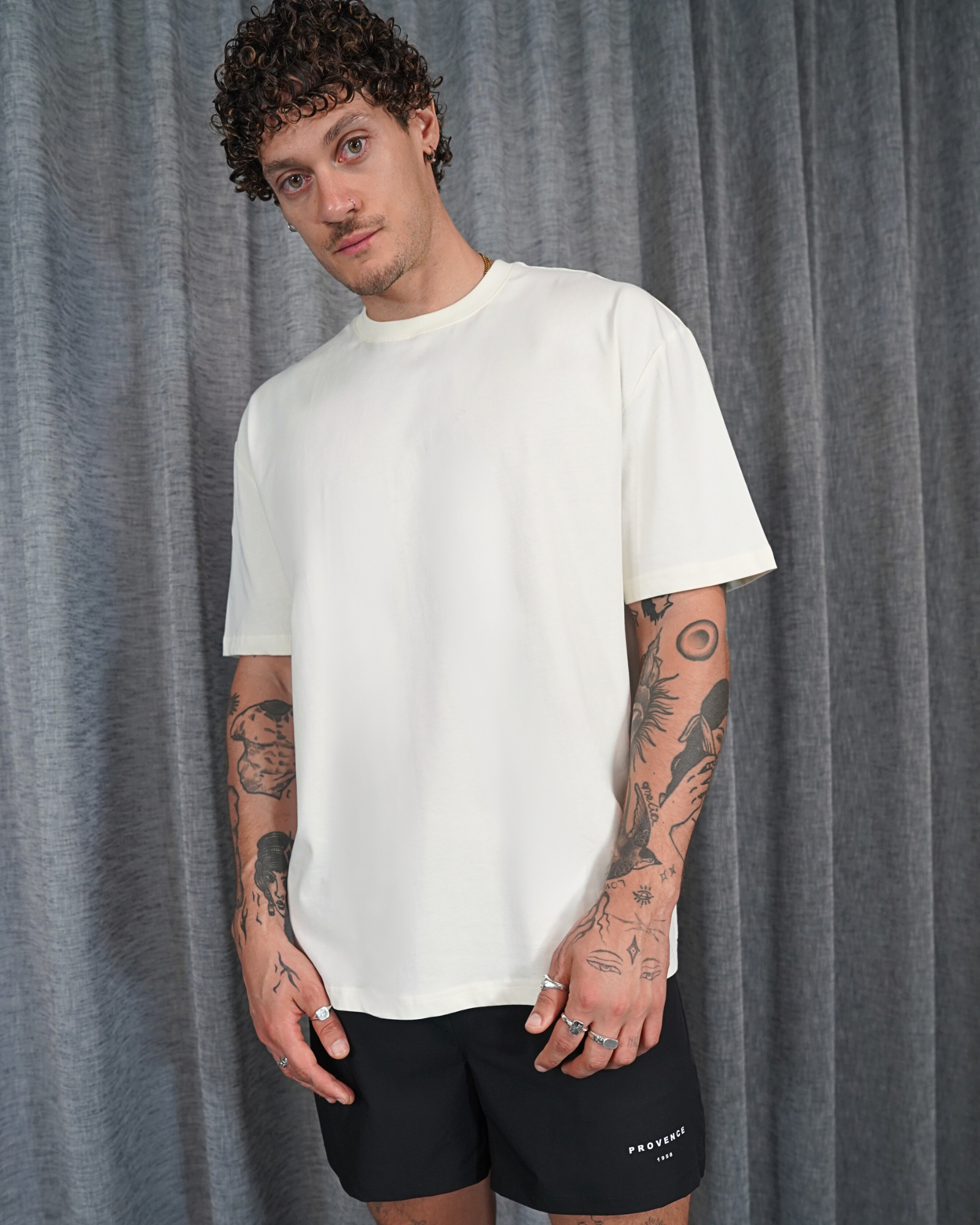 Mens Basic T-Shirt Off White