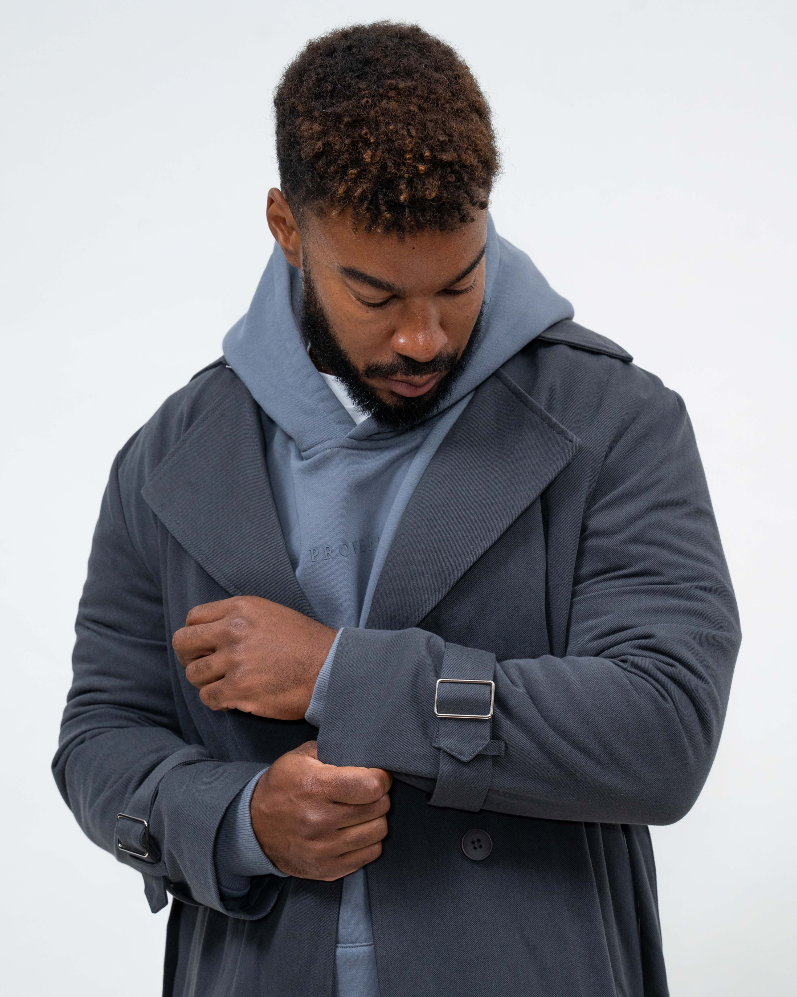 Grey parka 2025 coat mens