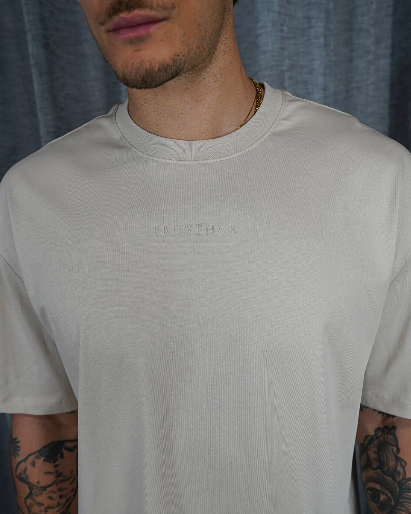 Mens Classic Logo T-Shirt Beige