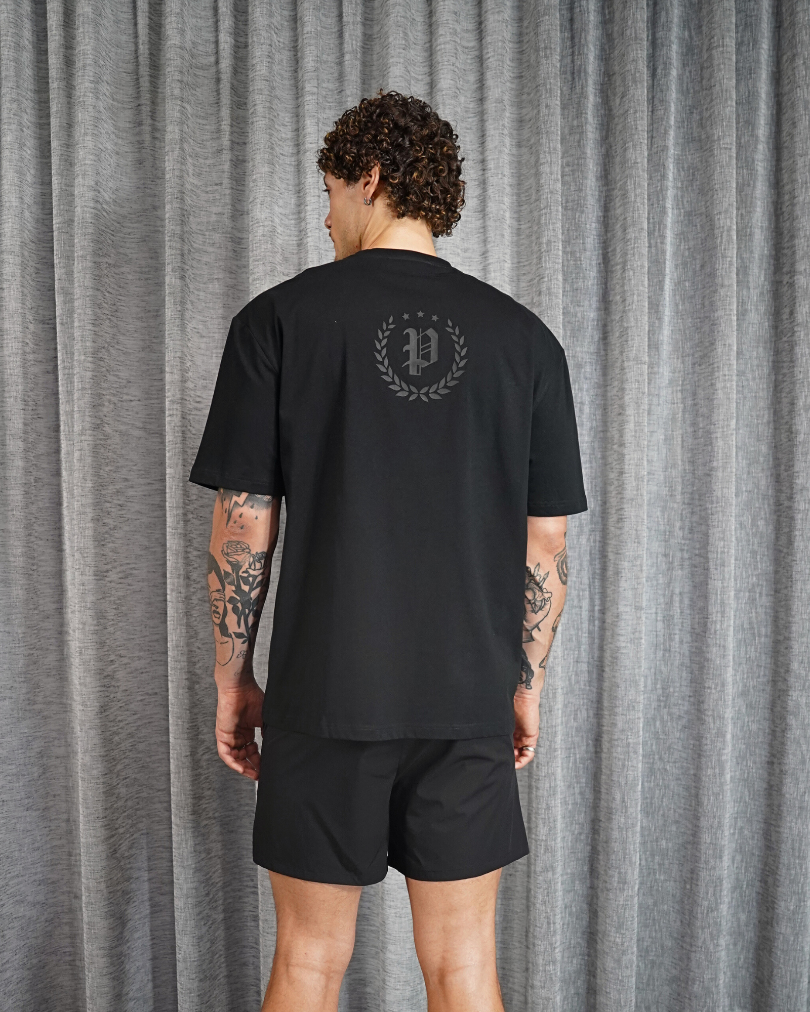 Mens Crest Logo T-Shirt Black