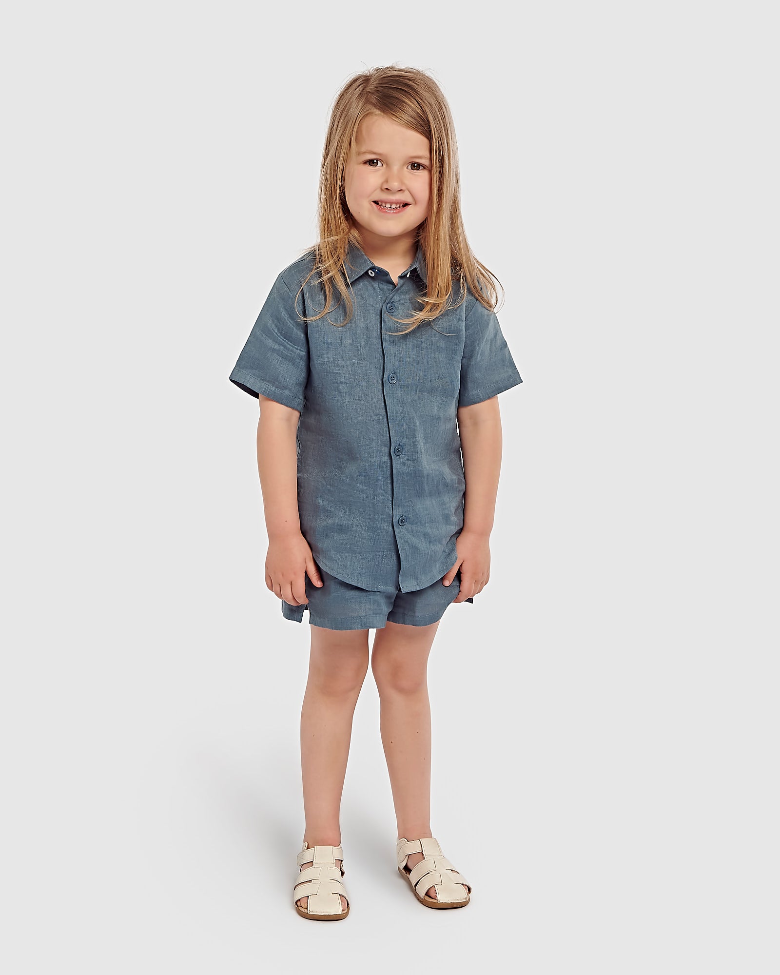 Kids Linen Shortsleeve Shirt
