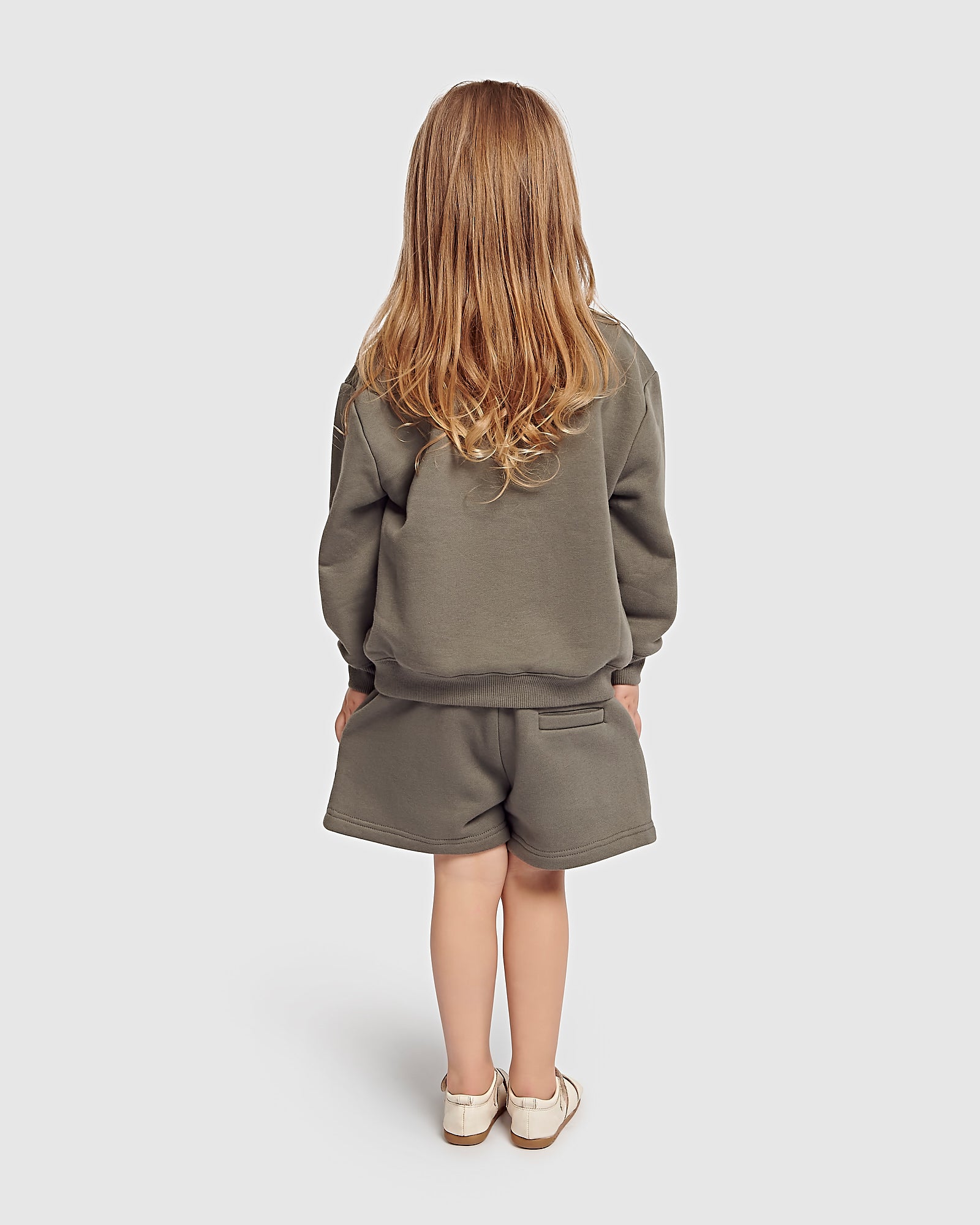 Kids Heavy Fleece Crew Neck Jumper and Short Set